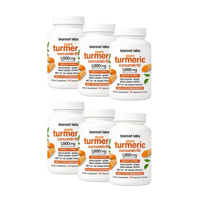 Turmeric Curcumin Capsules 6 months supply (6 Bottles)